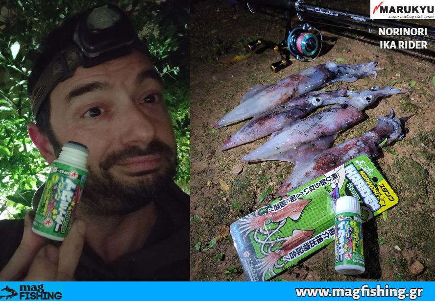 norinori ika rider marukyu eging squids magfishing.gr